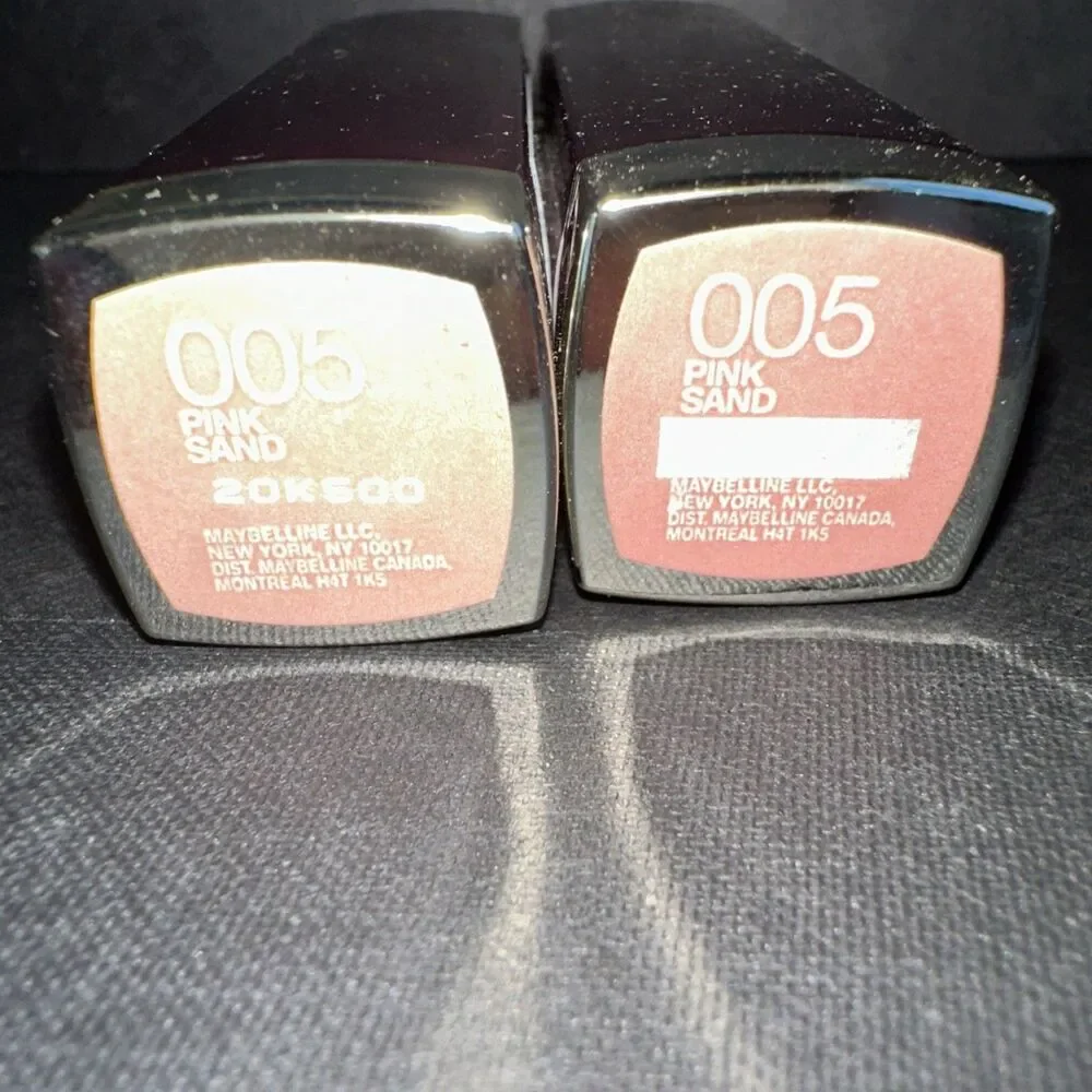 Maybelline Color Sensational PINK SAND 005 Lipstick lot of 2 Original Formula
